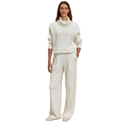 EXTRA WIDE LEG PANT CREAM