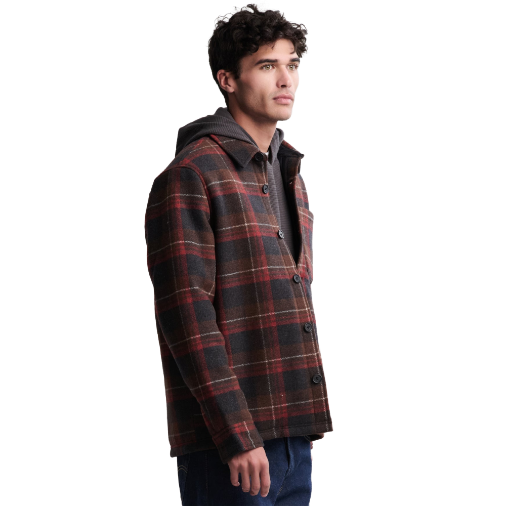 MEN'S PLAID SHACKET