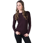 SOFT CREWNECK AUBERGINE