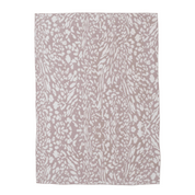 LEOPARD THROW MAUVE