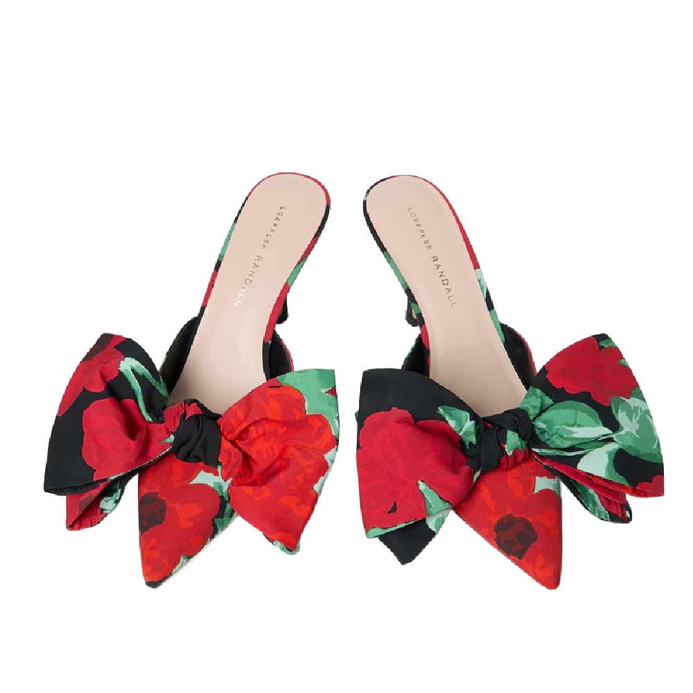 MARGOT FLORAL BOW MULE