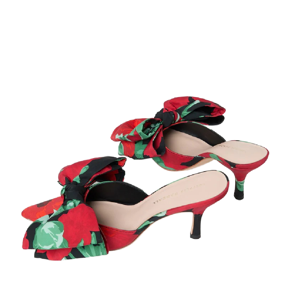 MARGOT FLORAL BOW MULE