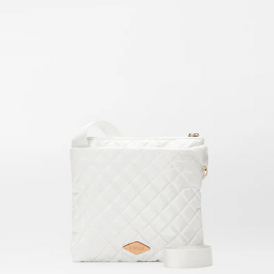 METRO FLAT CROSSBODY PEARL