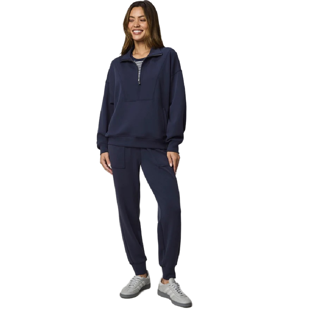 SCUBASOFT ZIP NAVY SWEATSHIRT
