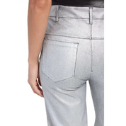 METALLIC DENIM PANT