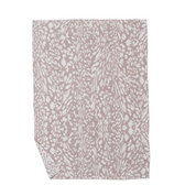 LEOPARD THROW MAUVE