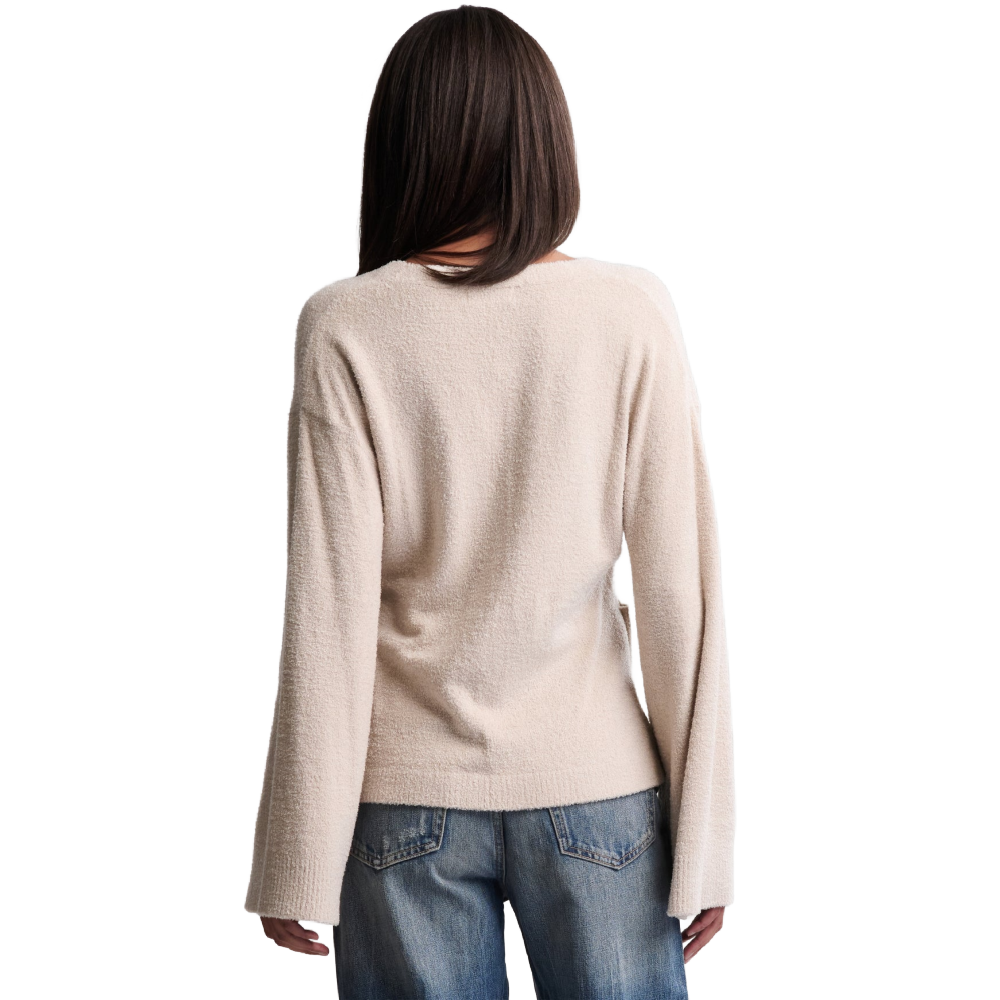 WIDE SLEEVE BUTTON CARDIGAN