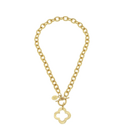 OPEN CLOVER TOGGLE NECKLACE