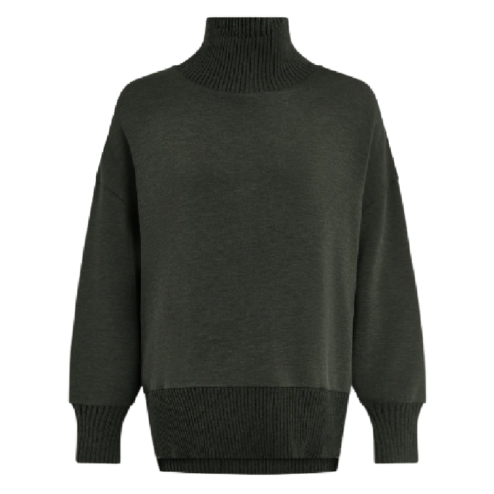 BARKER HIGH NECK SWEAT OLIVE