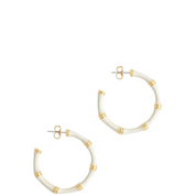 ENAMELED HOOP EARRINGS