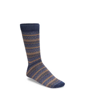 COTTON PATTERN SOCKS NAVY