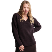 V-NECK PULLOVER UMBER