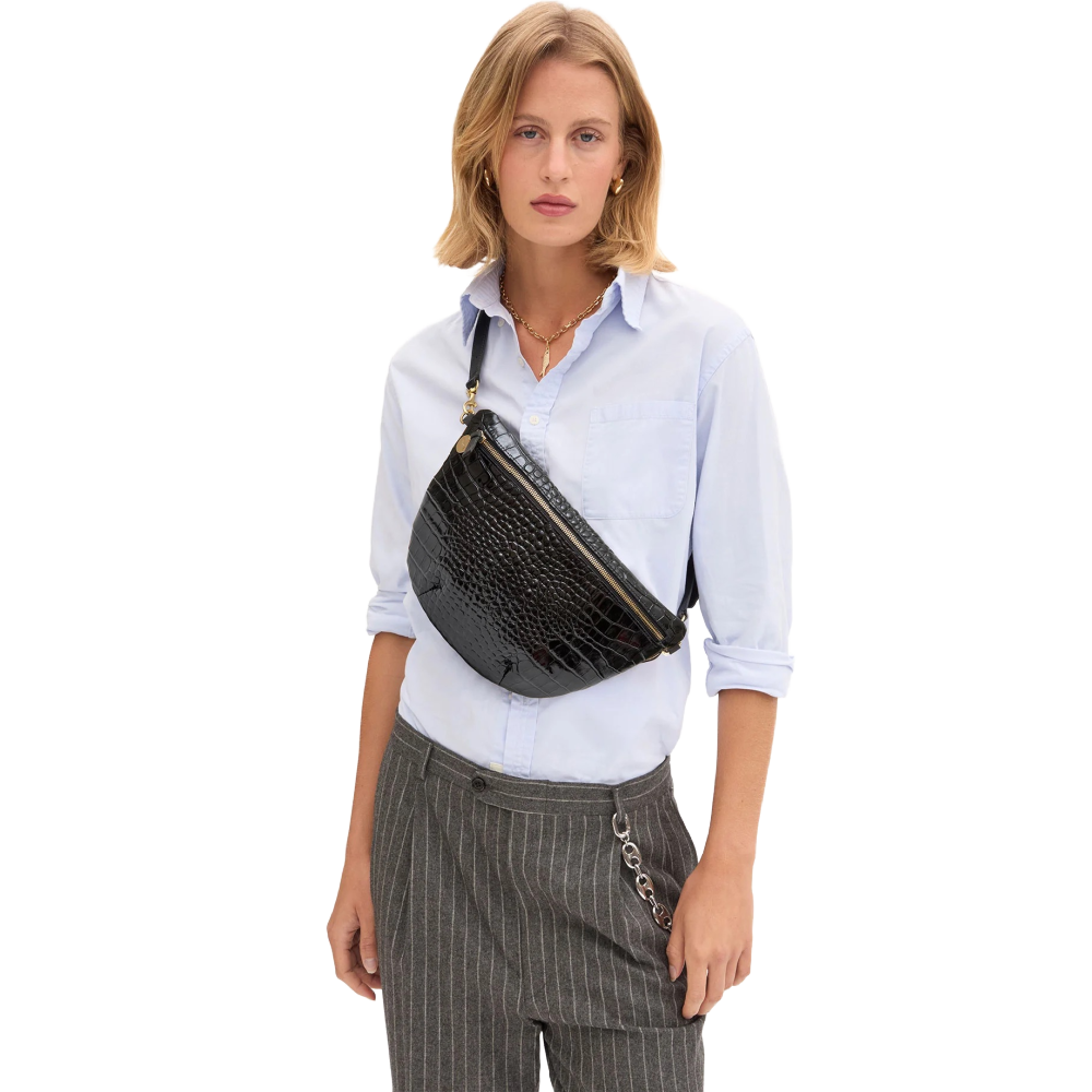 GRANDE FANNY BLACK CROCO