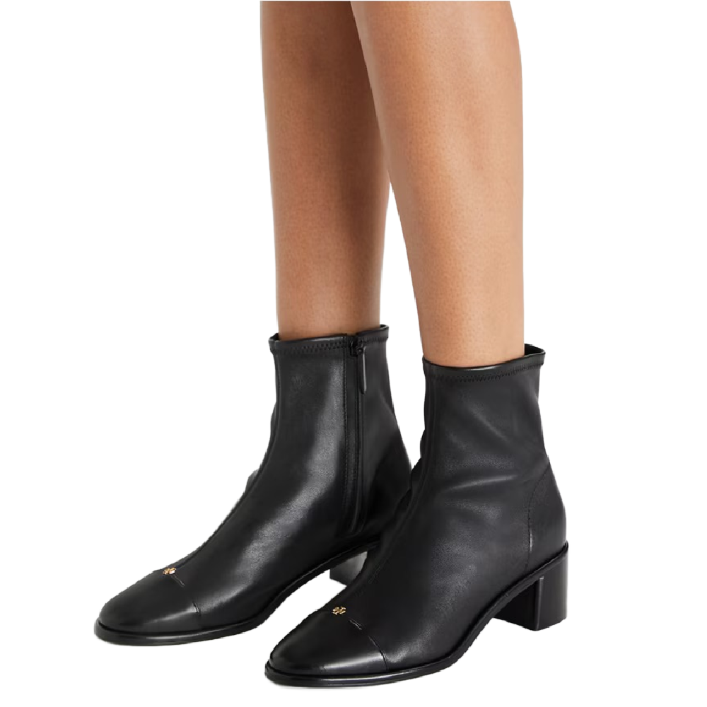 CAP-TOE HEELED BOOTIE
