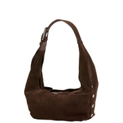 TOM ZIP MED BELTED CHOCOLATE