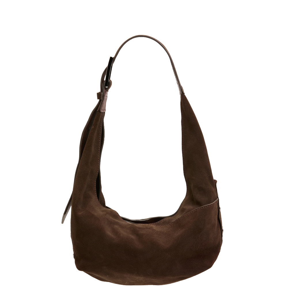 TOM ZIP MED BELTED CHOCOLATE