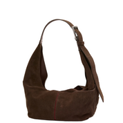 TOM ZIP MED BELTED CHOCOLATE