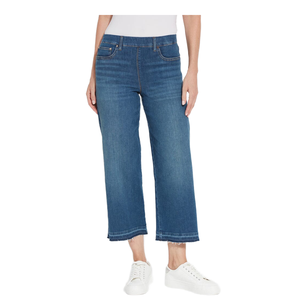 PREMIUM DENIM FRANCES CROP MIDWASH