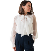 NATASIA SHEER BLOUSE