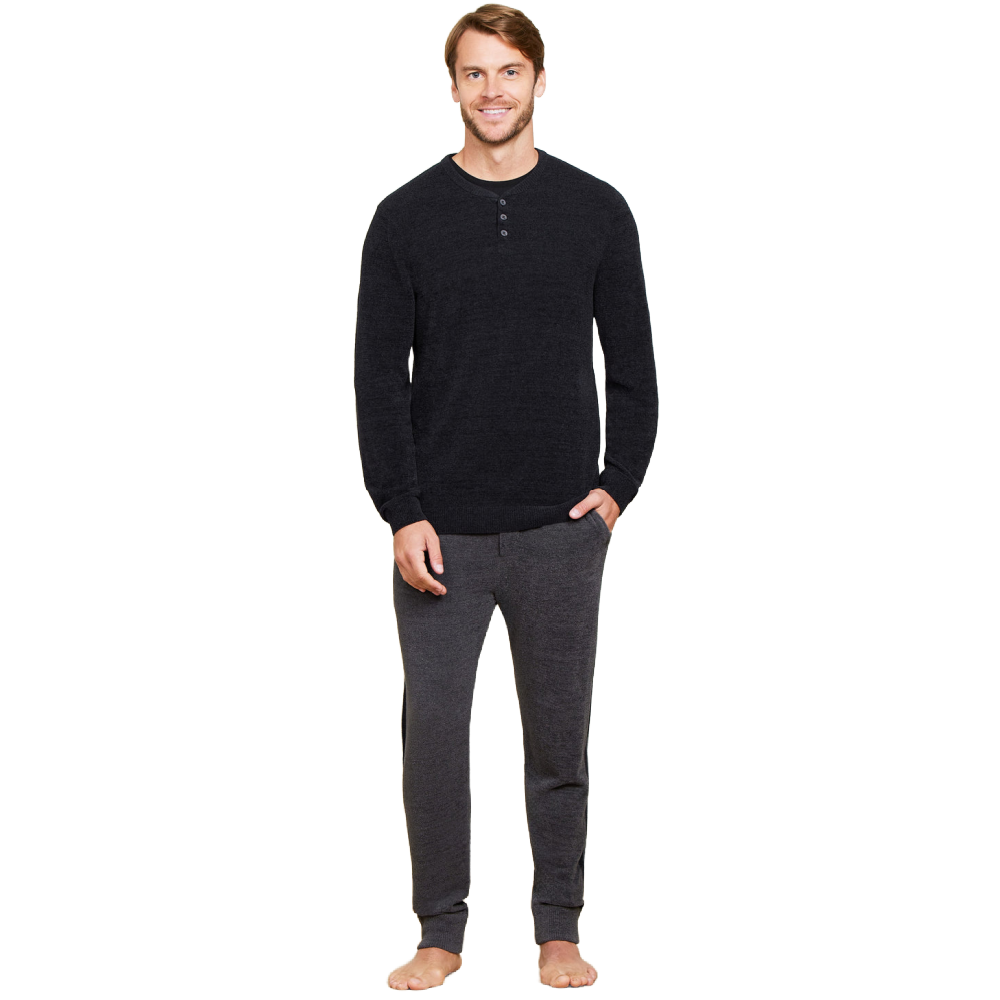 MEN'S HENLEY BLACK