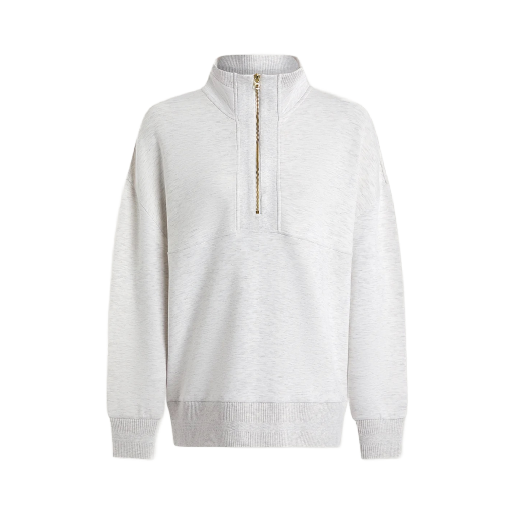 MOLLY HALF ZIP IVORY