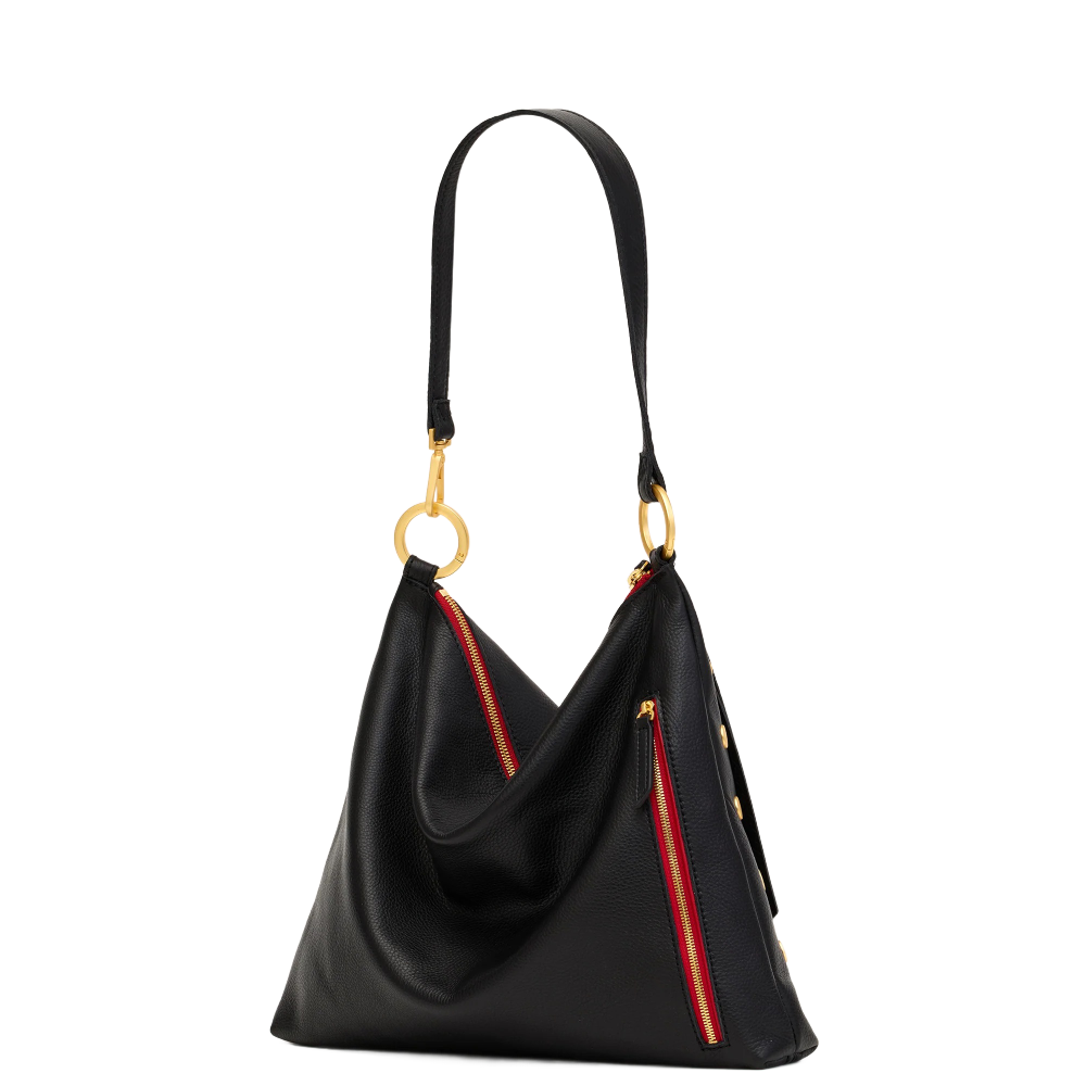 KYLE LARGE BLACK RED ZIP