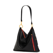 KYLE LARGE BLACK RED ZIP