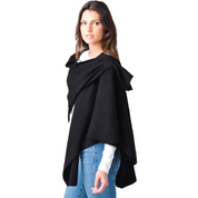 KNIT WRAP BLACK