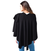 KNIT WRAP BLACK