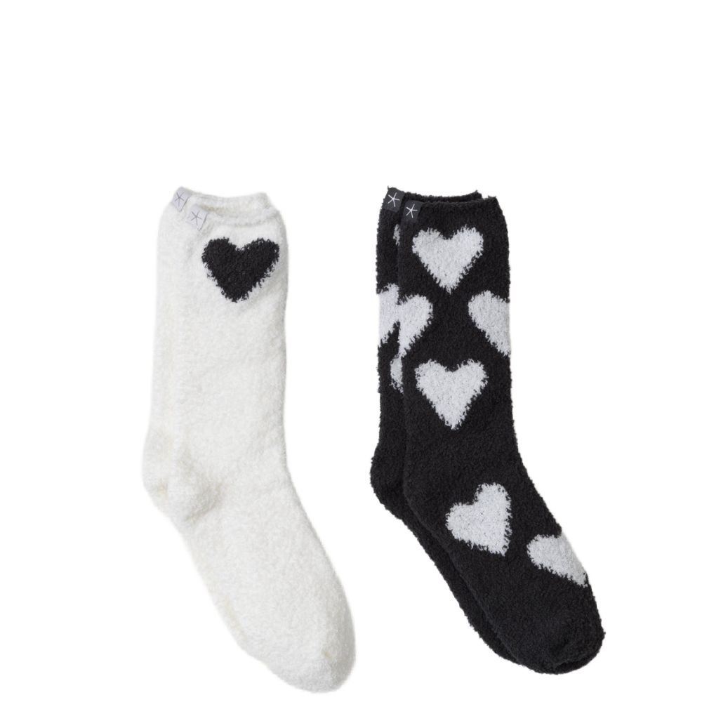 BLACK HEART SOCK SET