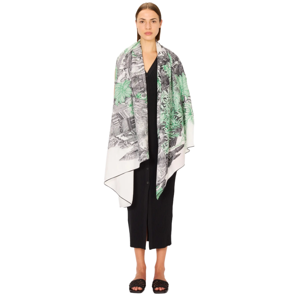 PIRANESI GREEN SCARF