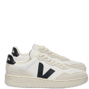 V-90 LEATHER WHITE/BLACK