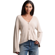 WIDE SLEEVE BUTTON CARDIGAN