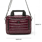 STOWAWAY TOILETRY CASE GLOSSY BURGUNDY