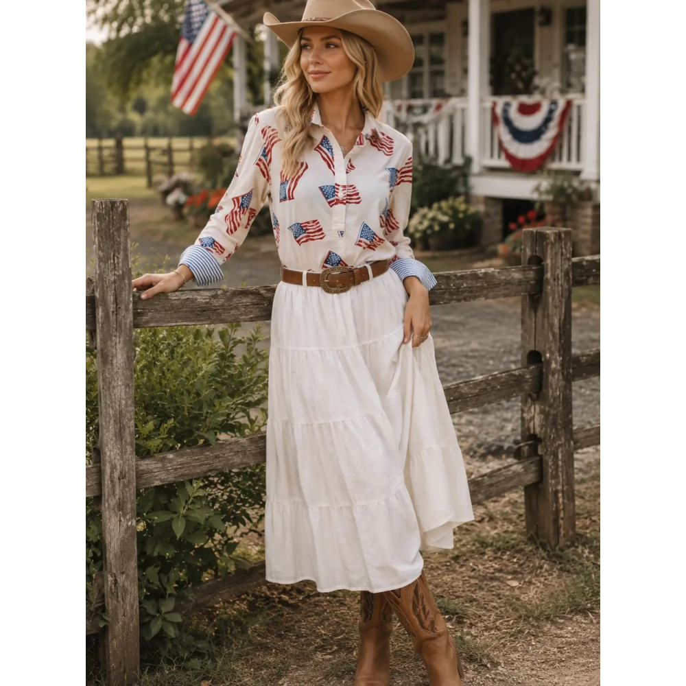 FLAG SHIRT WHITE