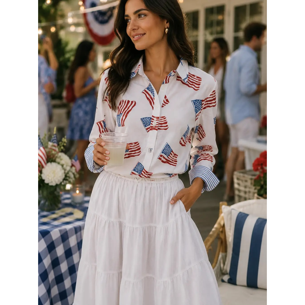FLAG SHIRT WHITE