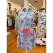 FLAG DRESS BLUE