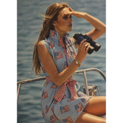 FLAG DRESS BLUE