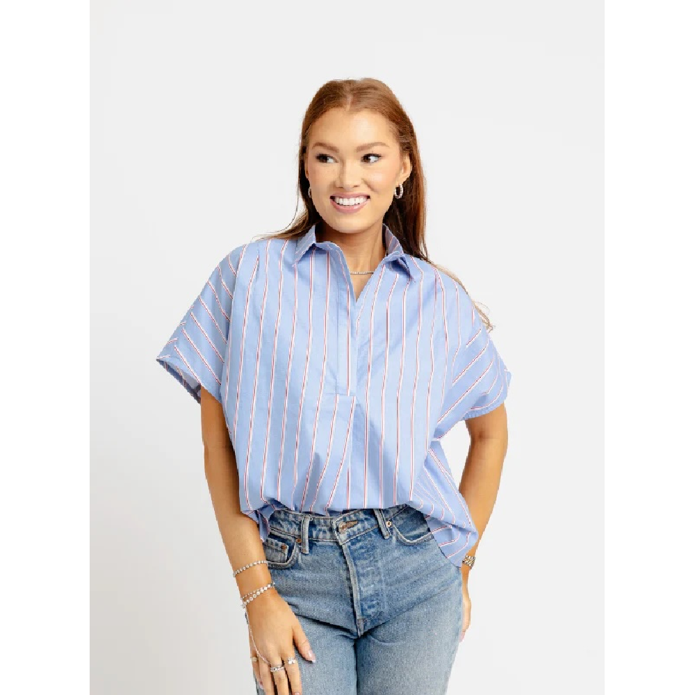 AMERICA POPLIN SIGNATURE TOP