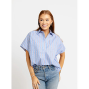 AMERICA POPLIN SIGNATURE TOP