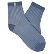 PLORA SHIMMER QUARTER SOCK TAHOE BLUE