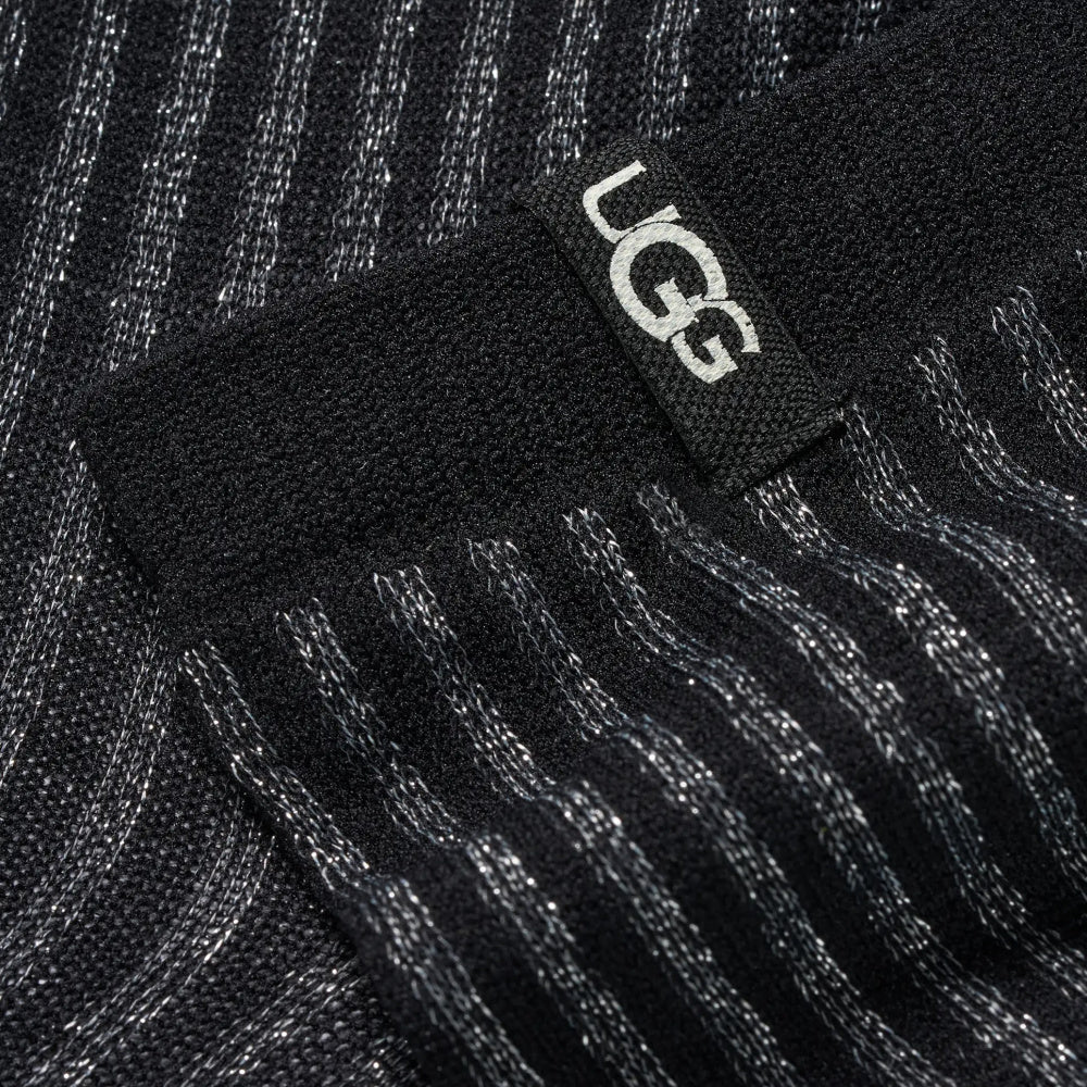 PLORA SHIMMER QUARTER SOCK BLACK