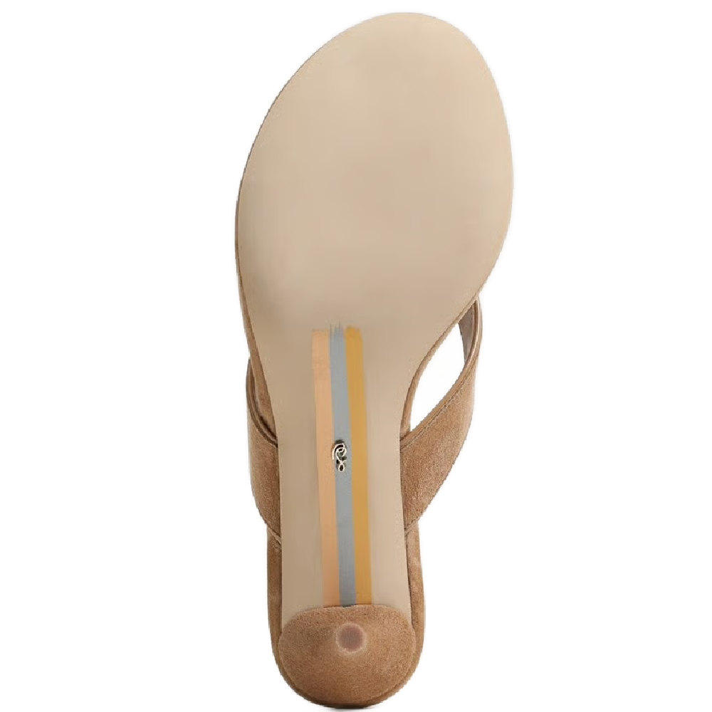 AMIE KITTEN HEEL SANDAL TAN