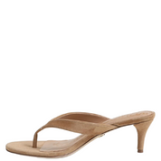 AMIE KITTEN HEEL SANDAL TAN