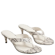 AMIE KITTEN HEEL SANDAL IVORY