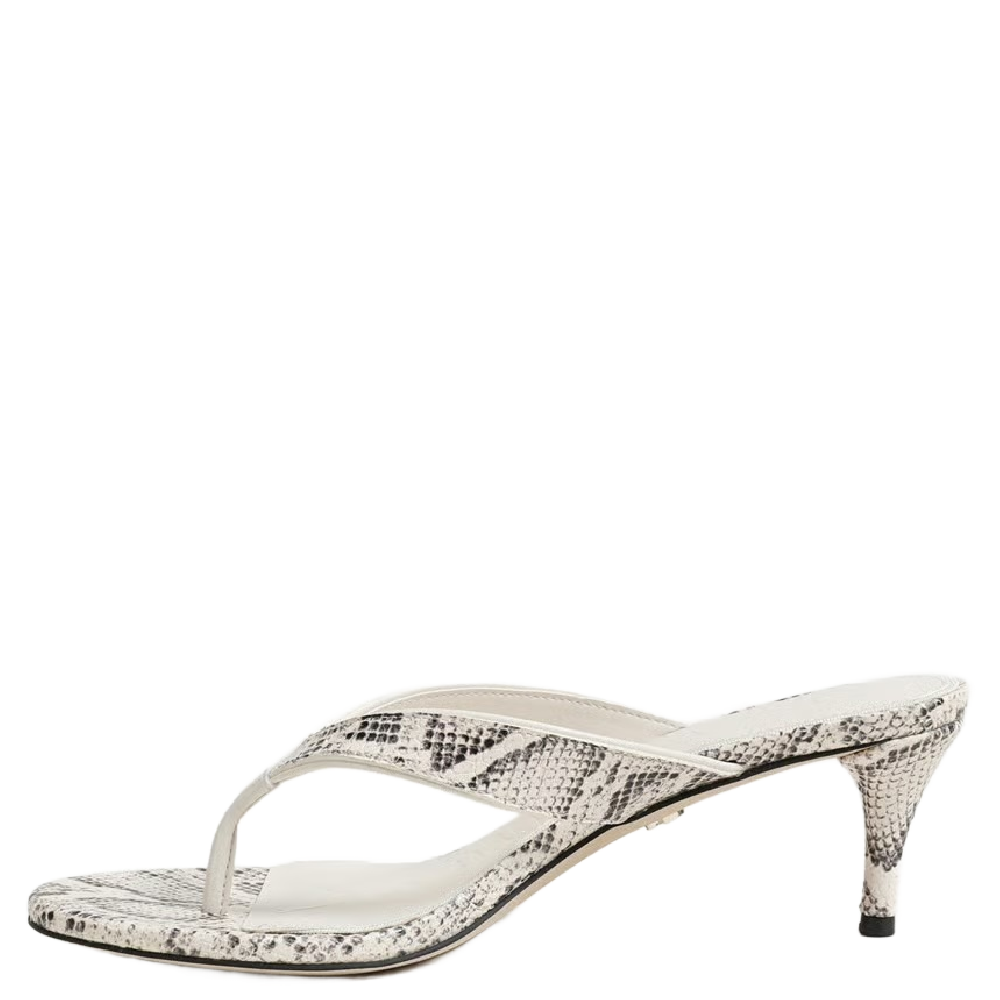 AMIE KITTEN HEEL SANDAL IVORY