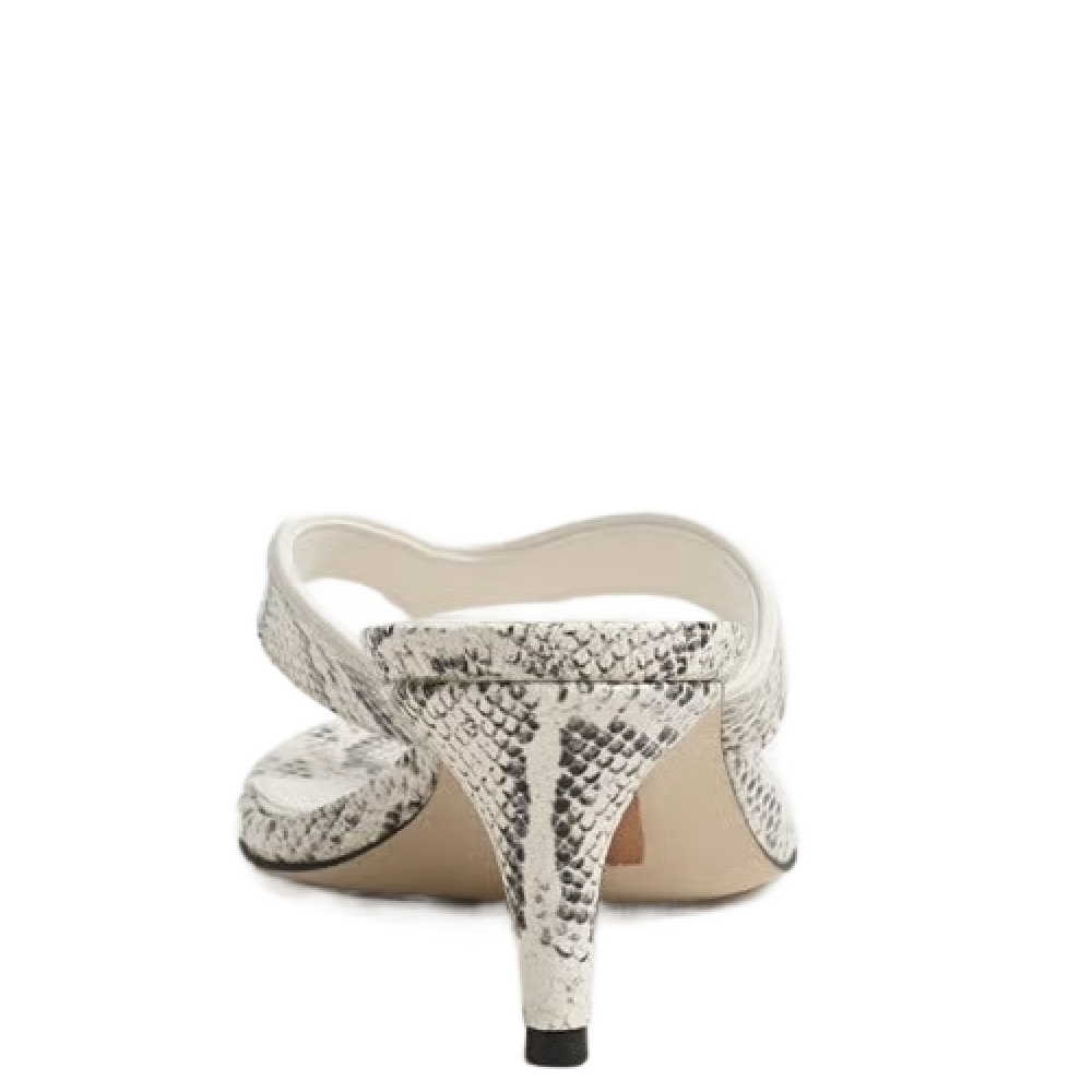 AMIE KITTEN HEEL SANDAL IVORY