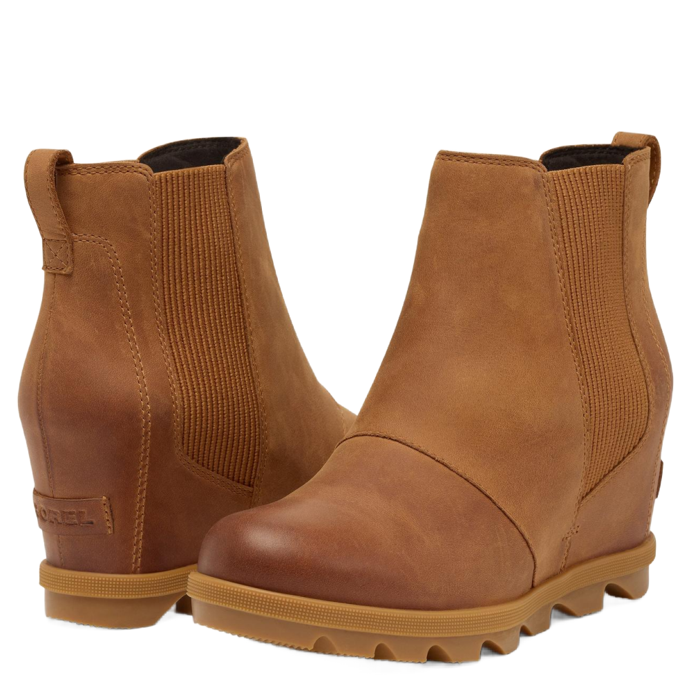 JOAN RHAPSODY CHELSEA WEDGE VELVET TAN