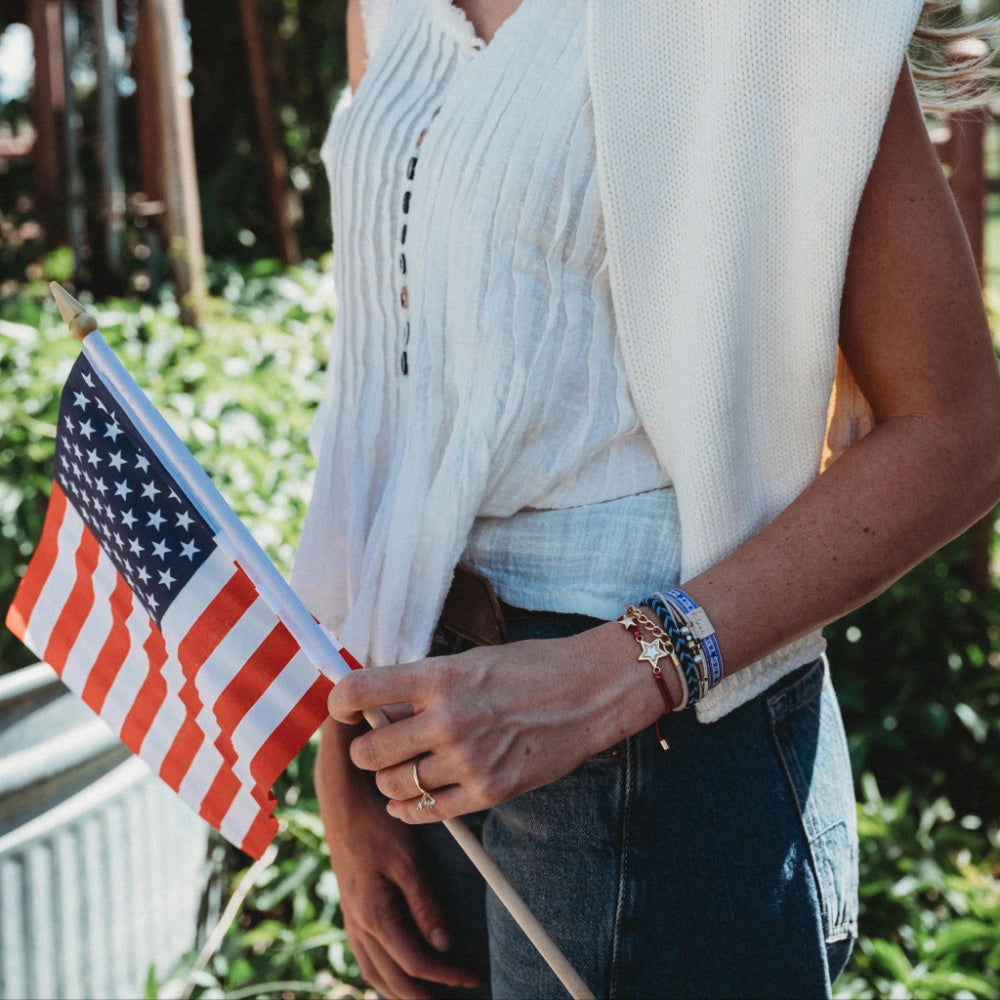 LIBERTY HAIR TIE BRACELET