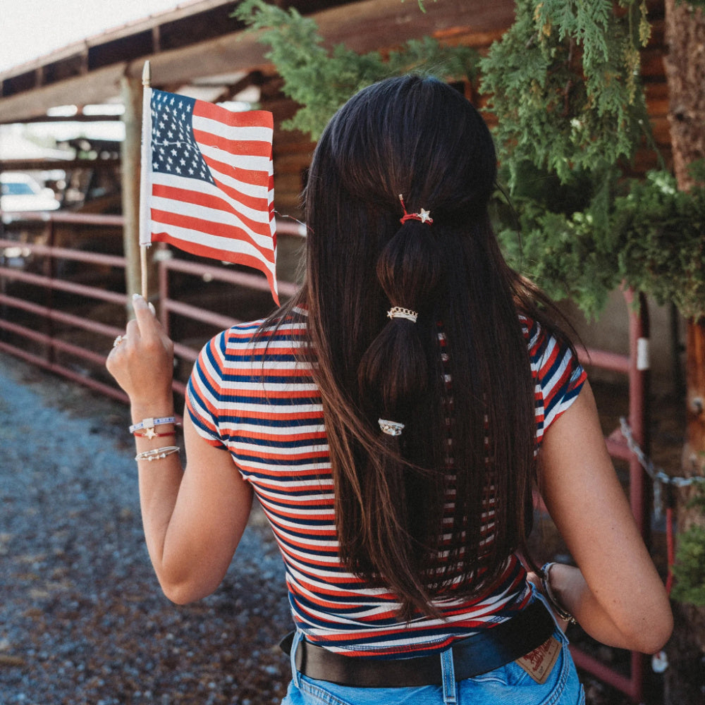 LIBERTY HAIR TIE BRACELET